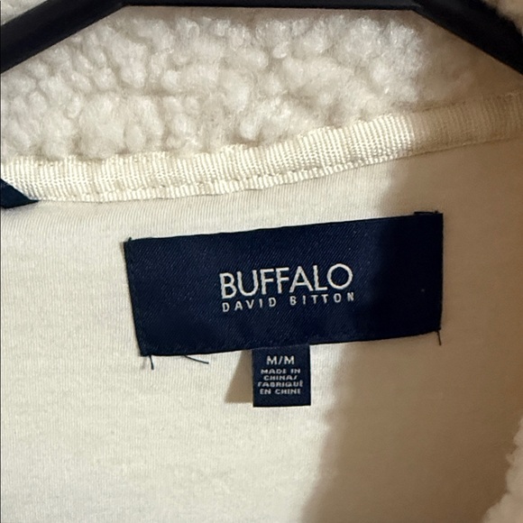 Buffalo David Bitton Women's White Cream Sherpa Zip-Up Jacket - Picture 2 of 6